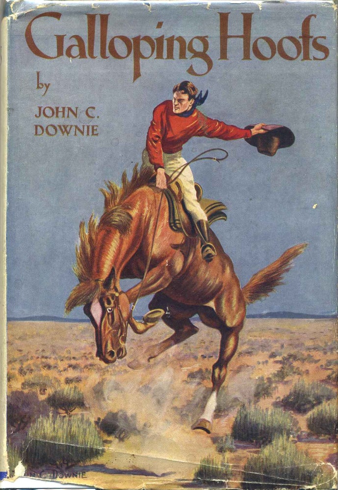 Item #000129 GALLOPING HOOFS. A Story Of Australian Men And Horses. John C. Downie.