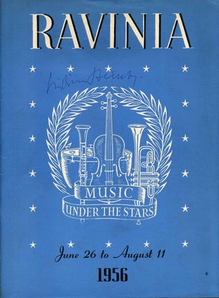 Item #001302 Ravinia Concert Program Signed by William Steinberg. William Steinberg