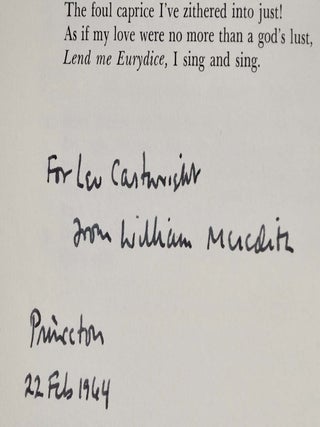 SEVEN PRINCETON POETS. Louis Coxe, George Garrett, Theodore Holmes, Galway Kinnell, William Meredith, W.S. Merwin, Bink Noll. The Princeton University Library Chronicle. Volume XXV. Signed by several contributors.