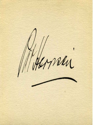 Item #002628 Small card signed by Byron P. Harrison. Byron P. Harrison