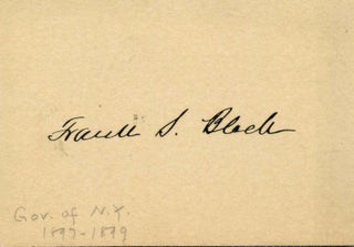 Item #003786 Small card signed by Frank Swett Black (1853-1913). Frank Swett Black