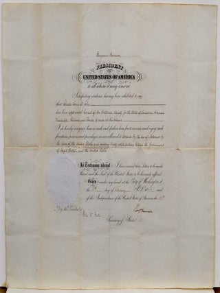 Item #004147 APPOINTMENT OF BRITISH CONSULATE FOR LOUISIANA, ARKANSAS, MISSISSIPPI, ALABAMA AND...