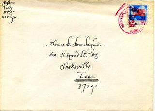 Collection of five related letters handwritten and signed by Leonard Baskin (1922-2000).
