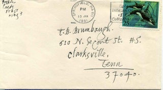 Collection of five related letters handwritten and signed by Leonard Baskin (1922-2000).