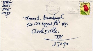 Collection of five related letters handwritten and signed by Leonard Baskin (1922-2000).