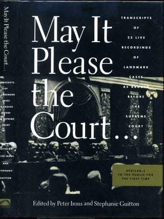 Item #005077 MAY IT PLEASE THE COURT. The Most Significant Oral Arguments Made Before the Supreme...