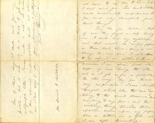 Letter handwritten and signed by Frances Elizabeth Barrow "Aunt Fanny" (1822-1894).