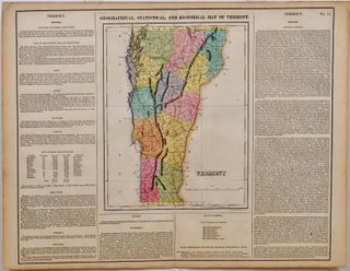 GEOGRAPHICAL, STATISTICAL, AND HISTORICAL MAP OF VERMONT.