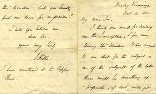 Item #005488 Autograph Letter Signed. John Keble, 1792 - 1866
