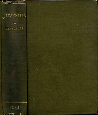 Item #005801 JUVENILIA: Being A Second Series of Essays on Sundry Aesthetical Questions. Vernon Lee