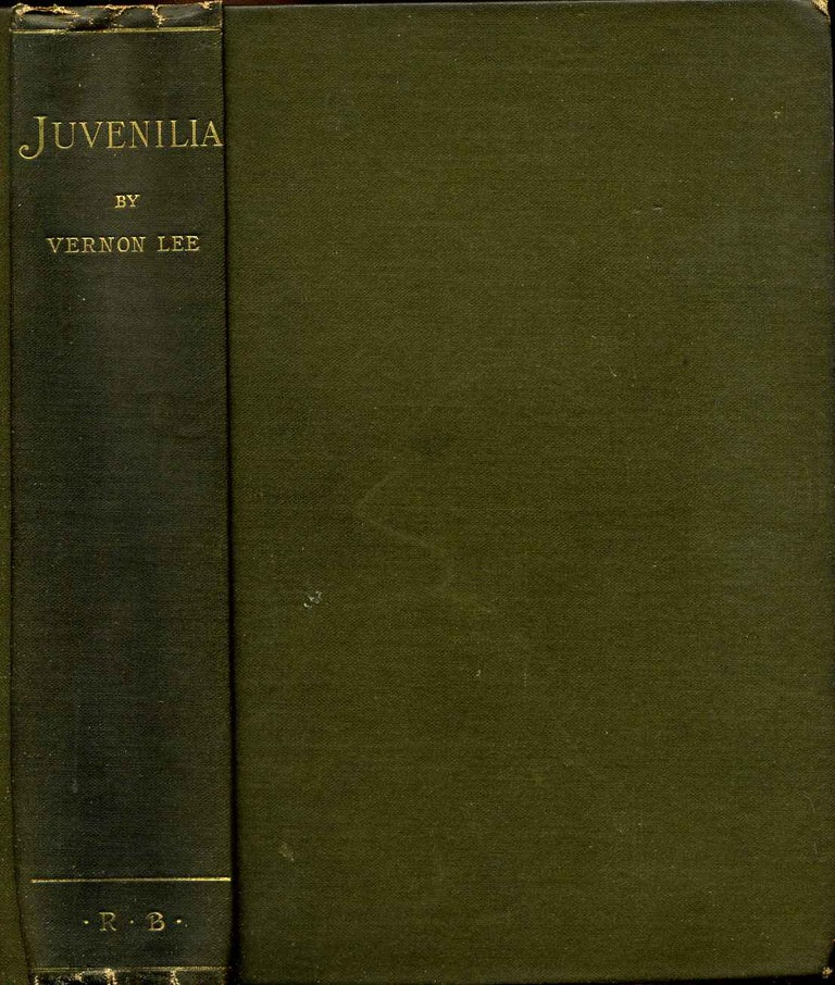 Item #005801 JUVENILIA: Being A Second Series of Essays on Sundry Aesthetical Questions. Vernon Lee.