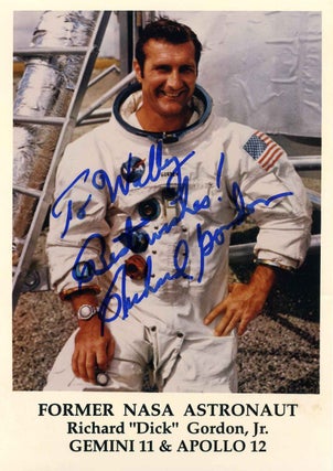 Item #006655 Photograph inscribed and signed by astronaut Richard Gordon, Jr. (1929-2017)....