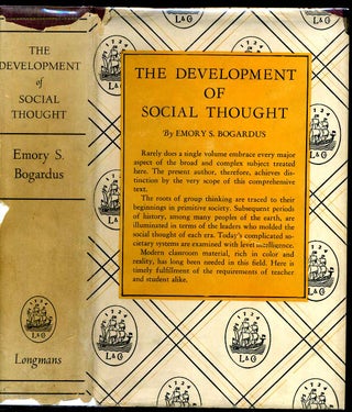 Item #006726 THE DEVELOPMENT OF SOCIAL THOUGHT. Emory S. Bogardus