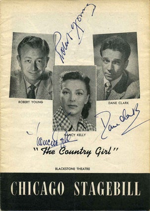Item #007481 Signed Blackstone Theatre Program; The Country Girl. Dane Clark, Robert Young Nancy...