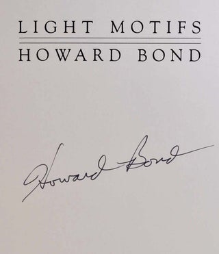 LIGHT MOTIFS. Signed by the photographer.