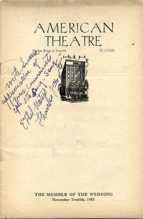 Item #007576 Stagebill (Program) signed by Ethel Waters (1896-1977) for a performance of "The...