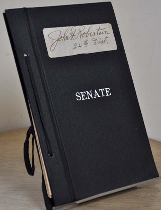 Item #007863 Senate Journal. Thirty-fourth Session. January 15-28, 1915. Signed by Senator...