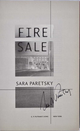 FIRE SALE. Signed by Sara Paretsky.