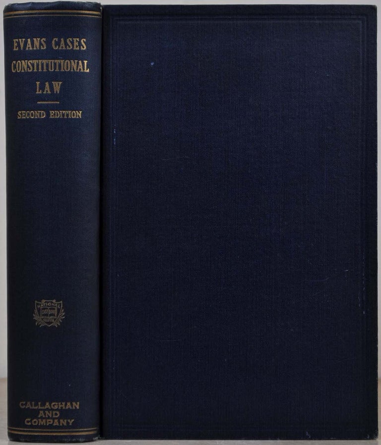 Item #008185 LEADING CASES ON AMERICAN CONSTITUTIONAL LAW. Lawrence B. Evans.