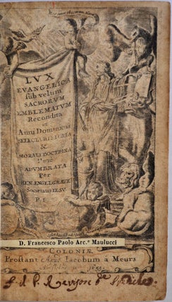 Lux evangelica sub velum sacrorum emblematum recondita in anni dominicas, selecta historia & morali doctrina varie adumbrata.