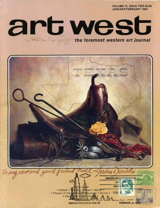 Item #009416 Periodical signed by artist John Duillo: Art West. Volume VI, Issue Two....