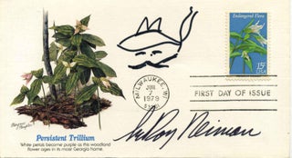 Item #009418 First Day Cover signed by and with a sketch by Leroy Neiman (1921-2012). Leroy Neiman