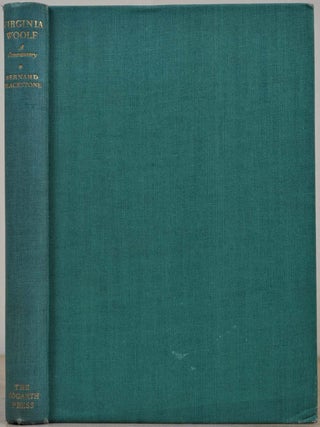 Item #009510 VIRGINIA WOOLF. A Commentary. Bernard Blackstone