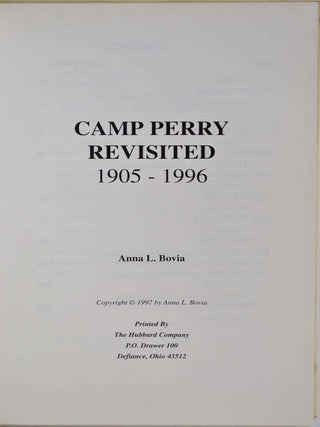 CAMP PERRY REVISITED 1905-1996. Signed by the author.