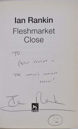 Fleshmarket Close. Signed and inscribed by the author.
