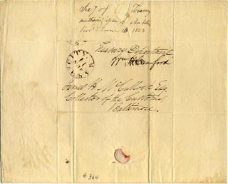 One page letter handwritten and signed by William H. Crawford (1772-1834).
