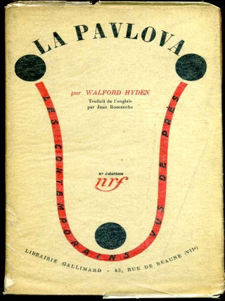 Item #012072 LA PAVLOVA. Traduit de l'anglais par Jean Romanche. Walford Hyden