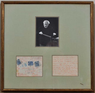Item #012283 Two page letter handwritten and signed by Arturo Toscanini. Arturo Toscanini