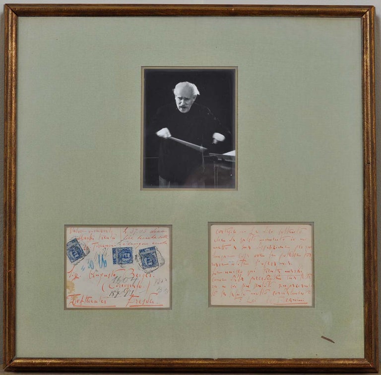 Item #012283 Two page letter handwritten and signed by Arturo Toscanini. Arturo Toscanini.