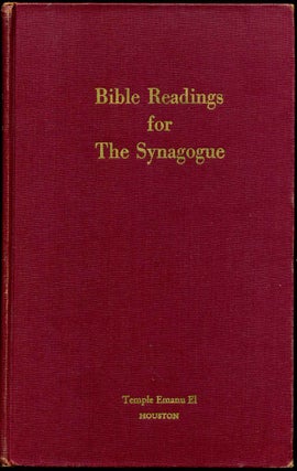 Item #012409 BIBLE READINGS FOR THE SYNAGOGUE. Rabbi Robert I. Kahn