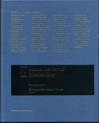 Item #012856 Annual Review of Biochemistry 2007. Volume 76. Roger D. Kornberg, Christian R. H....