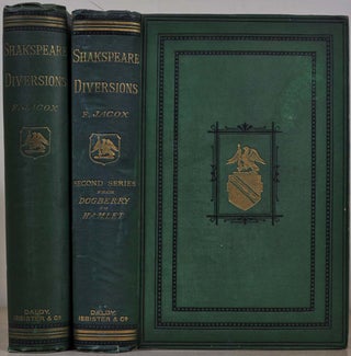 Item #013079 SHAKESPEARE DIVERSIONS. Two volume set. A Medley of Motley Wear. From Dogberry to...