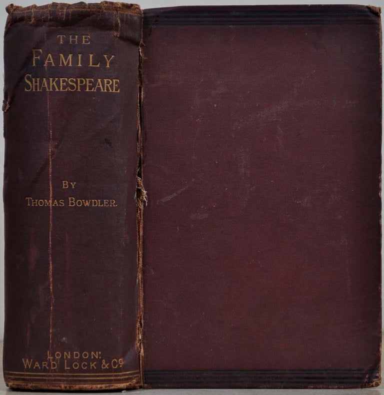 Item #013876 THE DRAMATIC WORKS OF WILLIAM SHAKESPEARE. Adapted for Family Reading. Thomas Bowdler.