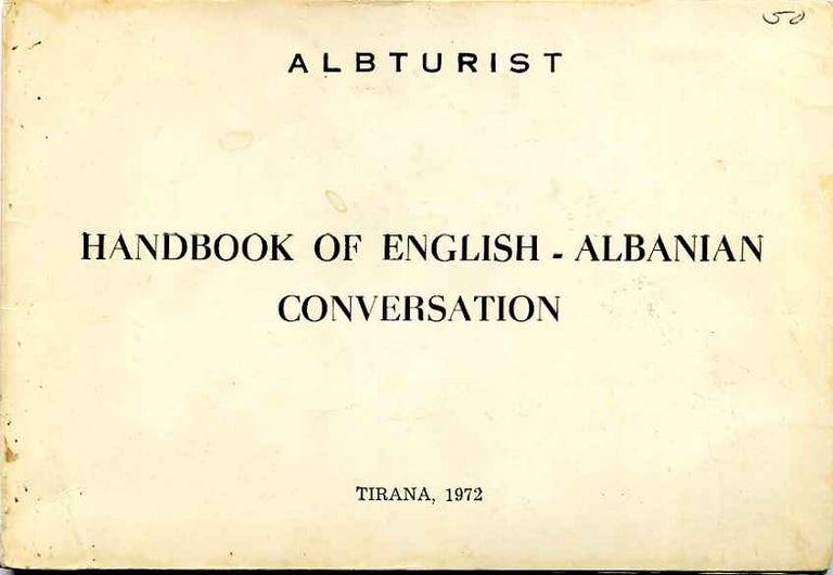 Item #014062 HANDBOOK OF ENGLISH - ALBANIA CONVERSATION. Albturist.