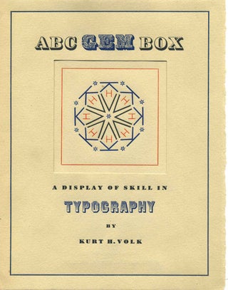 ABC GEM BOX. A Display of Skill in Typography.