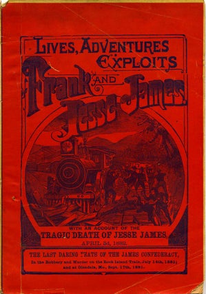 Item #014952 THE JAMES BOYS. A Thrilling Story of the Adventures and Exploits of Frank and Jesse...
