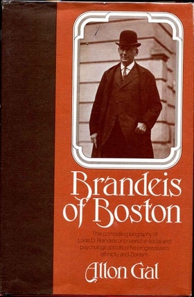 Item #015900 Brandeis of Boston. With a letter handwritten and signed by Allon Gal. Allon Gal