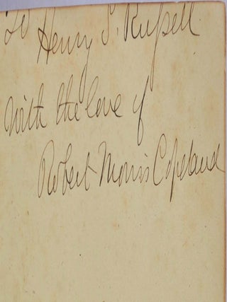 COUNTRY LIFE: A Handbook of Agriculture, Horticulture, & Landscape Gardening. Fifth edition, Revised. Signed and inscribed by Robert Morris Copeland.