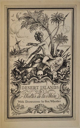 Item #016105 DESERT ISLANDS AND ROBINSON CRUSOE. Limited edition Signed by Walter de la Mare....