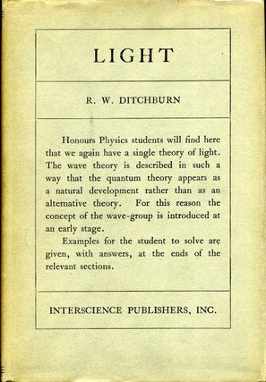 Item #016186 LIGHT. R. W. Ditchburn