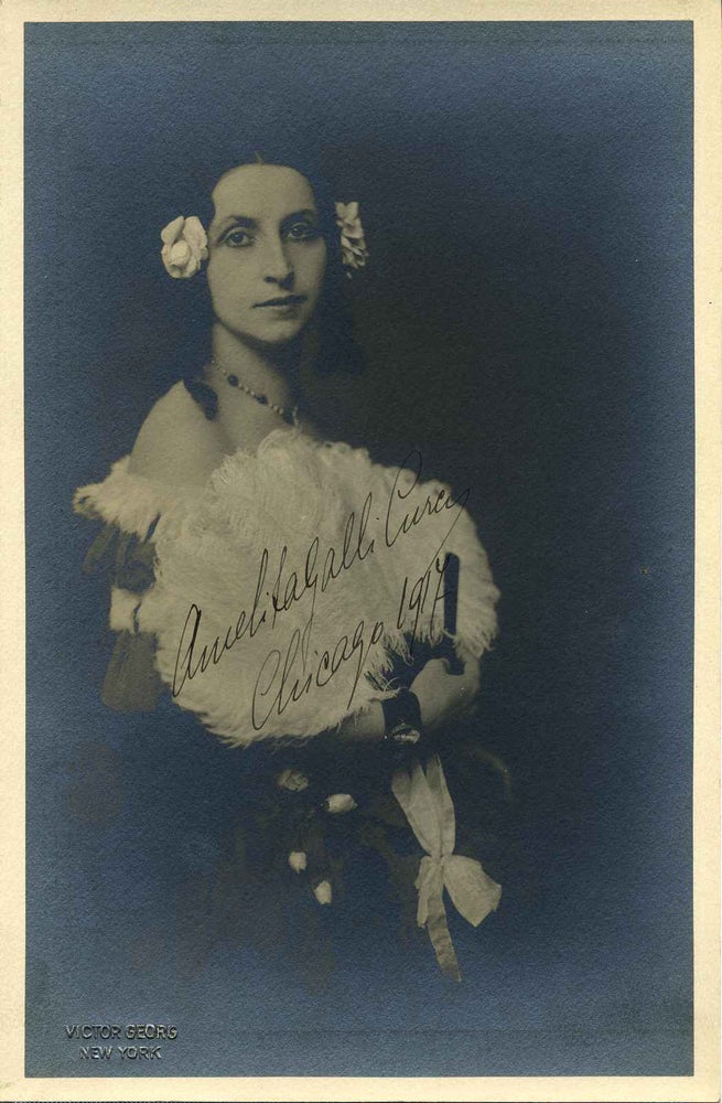 Item #016193 Photograph signed by Amelita Galli-Curcy (1882-1963). Amelita Galli-Curcy.