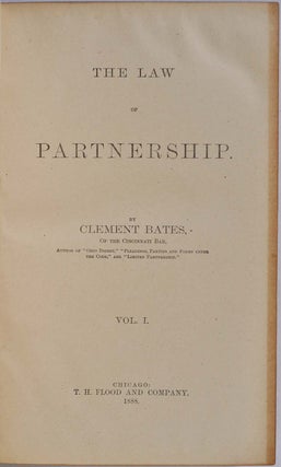 THE LAW OF PARTNERSHIP. Two volume set.