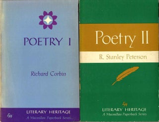 Item #016651 POETRY I [with] POETRY II. Signed and inscribed by Richard Corbin. Richard Corbin,...