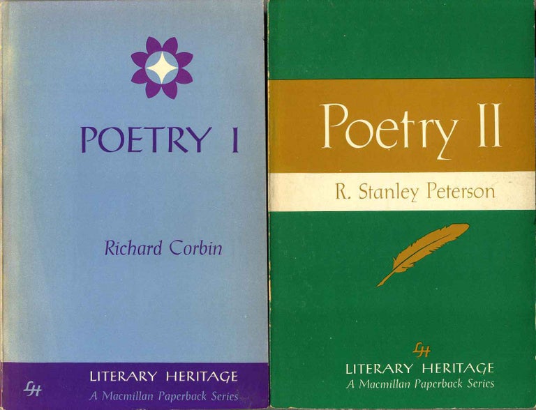 Item #016651 POETRY I [with] POETRY II. Signed and inscribed by Richard Corbin. Richard Corbin, R. Stanley Peterson.