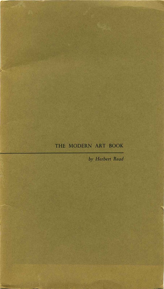 Item #016675 THE MODERN ART BOOK. Herbert Read.
