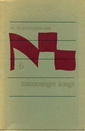 Item #016678 SIX MINNESINGER SONGS. W. D. Snodgrass